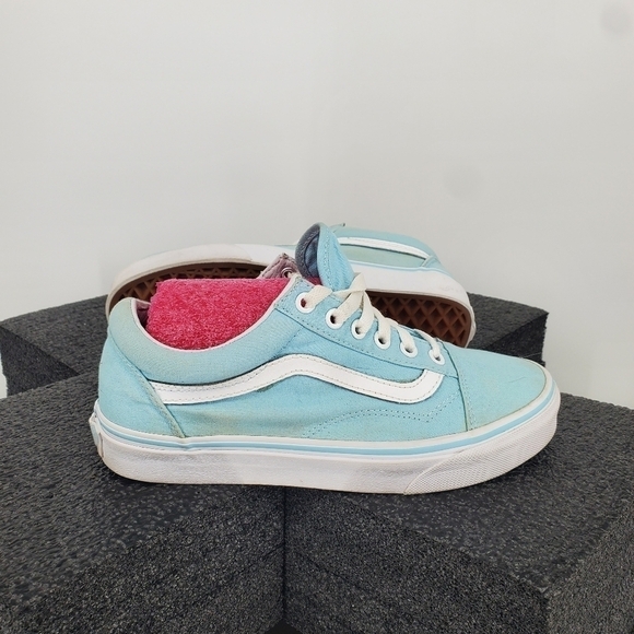 Vans Off The Wall Tiffany Blue Sneakers 7 Women's 5.5 Men's Shoes 500714 - Picture 10 of 11
